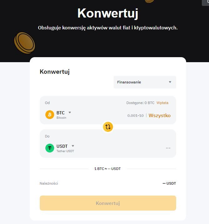 Bybit konwersja