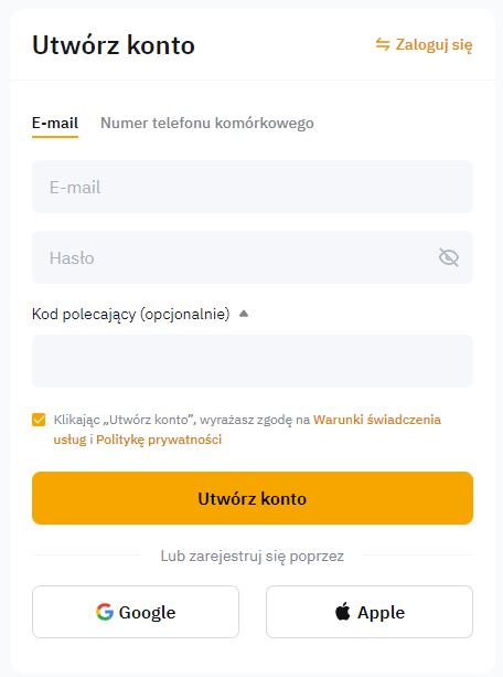 Utwórz konto na Bybit